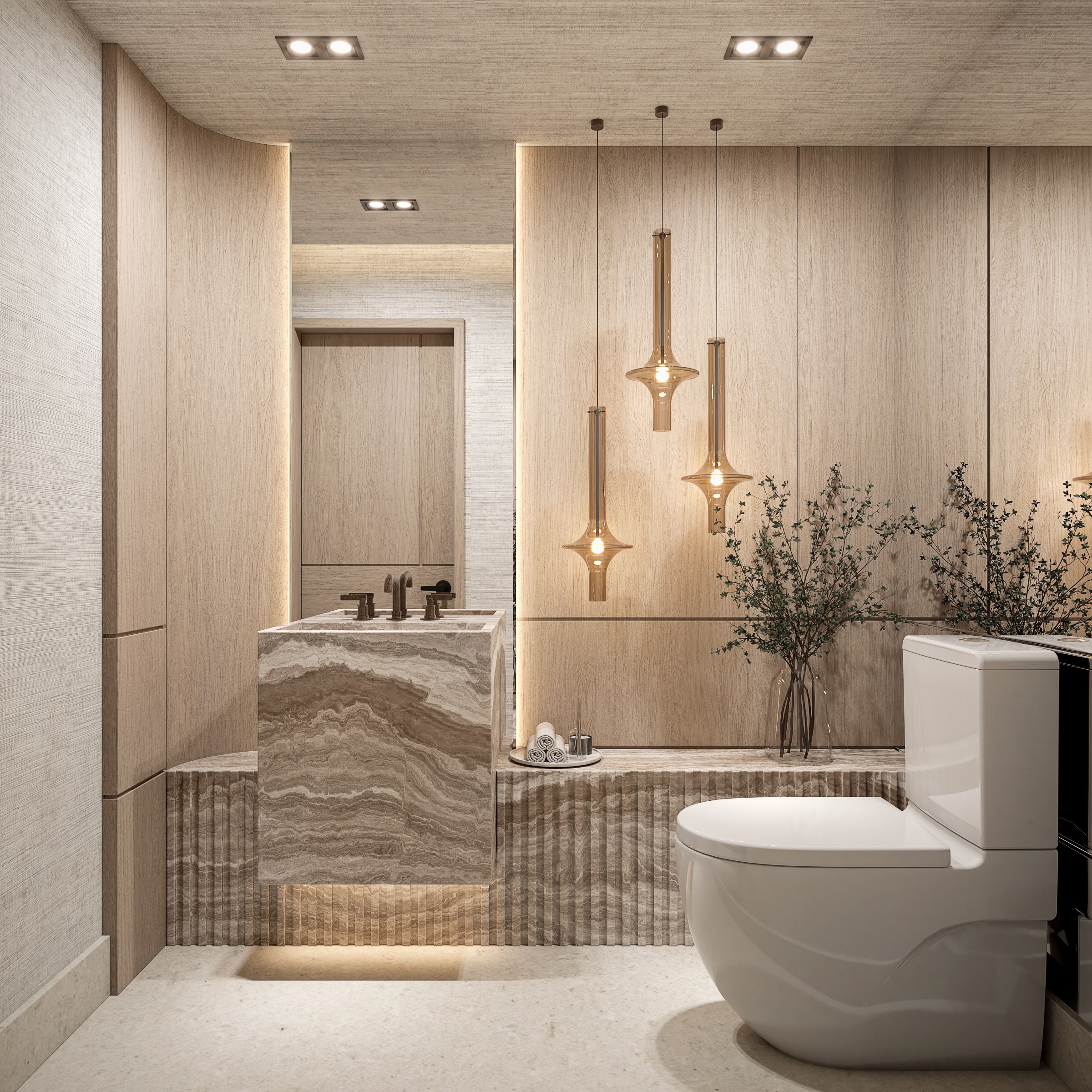 Cada rincón comunica. El baño social también. 

Diseñarlo con intención transforma un espacio de paso en un elemento que refleja la personalidad de toda la arquitectura. 

#Arquitectura #Interiorismo #DiseñoResidencial #BañoSocial
