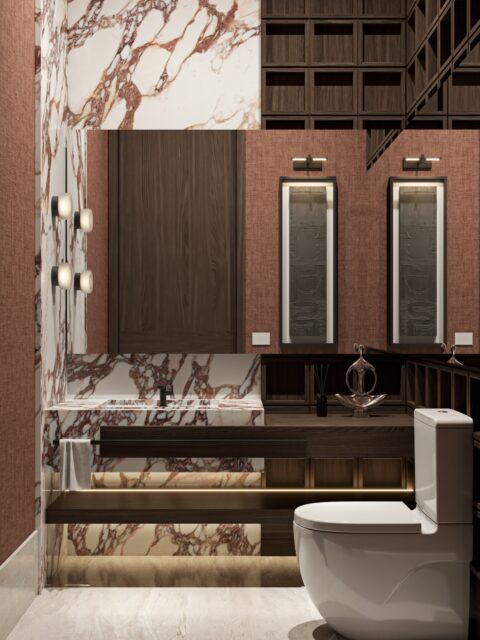 Un baño social pensado para sorprender desde los detalles.

La materialidad, la iluminación y las proporciones se combinan para crear una atmósfera íntima, expresiva y con personalidad.

Un espacio pequeño en escala, pero grande en intención, donde cada elemento aporta carácter y convierte lo cotidiano en una experiencia. 

#baño #interior #interiordesign #arquitectura